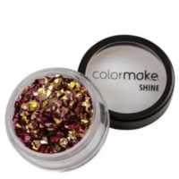 Glitter 3D Shine Ouro Azul 2g Maquiagem Carnaval - Color make