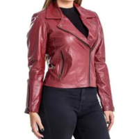 Jaqueta de Couro Perfecto Vermelha - Parra Couros