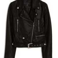 Jaqueta Ellus Nat Leather New Perfecto Feminina - Preto