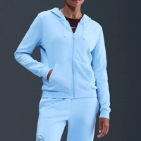 Jaqueta Nike Sportswear Club Fleece Feminina - Azul Claro
