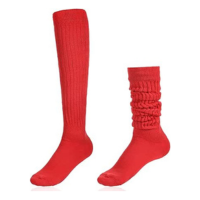 Mabor Meias vermelhas até o joelho meias vermelhas longas para mulheres men