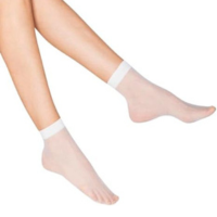 Meia Fina Soquete Transparente Kit 10 Pares Curta Cano Baixo