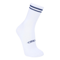 Meia Olympikus Cano Longo Comfy Feminina - Branco+Marinho