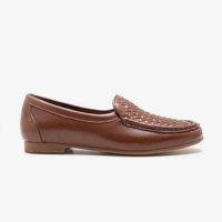 Mocassim Feminino Flora Couro Marrom - Marrom