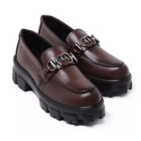 Mocassim Feminino Oxford Tratorado Corrente Oferta - Tk Moda