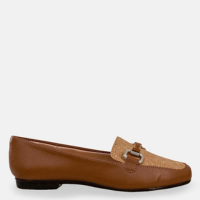 Mocassim Fivela Frontal Off White - NA