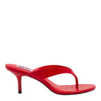 Mule Couro Pelica Soft Pepper Red