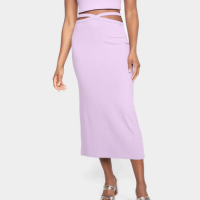 Saia Lápis All\'s Amarração Feminina - Lilás
