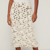 Saia Midi Bordada Garden