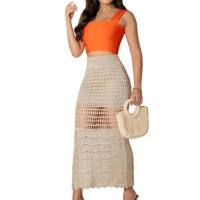 Saída de Praia Saia Leblon - Feminina - Bege