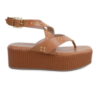 Sandália Feminina Azillê Marrom Ambar - 50407 - Marrom