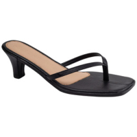 Sandália Feminina Salto Baixo Tamanco de Dedo Chinelo Manga Morena Stiletto