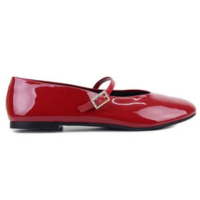 Sapatilha Feminina Sua Cia Verniz Vermelho - 8378