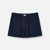 Shorts com cós elástico  Azul escuro