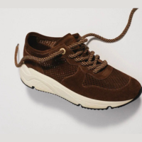 Tênis Marrom Camurça Solado Esportivo