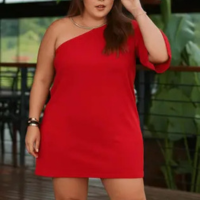 Vestido Curto Preto Plus Size Soltinho Ajustável Mula Manca Modelador Casua
