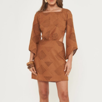 Vestido Laise Com Abertura Frontal