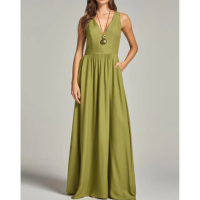 VESTIDO LONGO SOMMER DEVOTE V - Verde