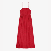 Vestido Midi Feminino Em Laise Endless Vermelho