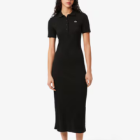 Vestido Polo Longo de Algodão Canelado