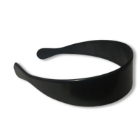 01 Tiara Arco Arquinho Larga Preta D Plástico 40mm