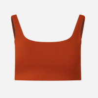 Top Esportivo em Microfibra com Abertura nas Costas Laranja