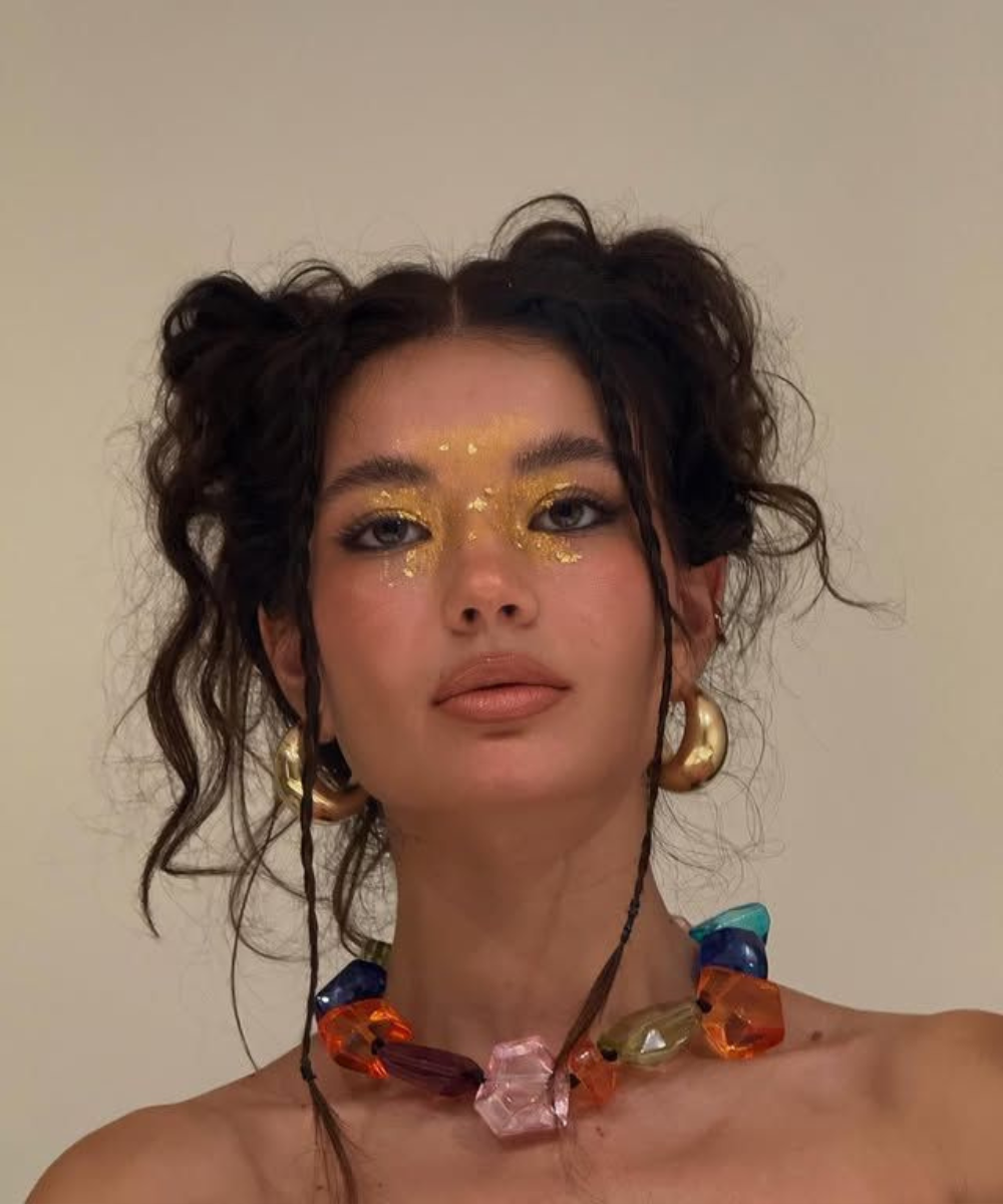 Penteado para Carnaval simples 