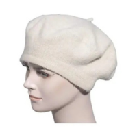 Boina Feminina De Lã Grossa Multicolorida Para Inverno E Outono, Estilo Art