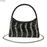 Bolsa Festa Clutch Social com Brilho  Noite  Casamento  Balada Alça de Mão