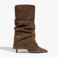 Bota Mikki Cloak Camurça Marrom