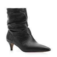 Bota Franzida Couro Preto