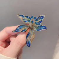Broche de Flor Azul Enchantress Acessórios de Roupas de Alta Qualidade para