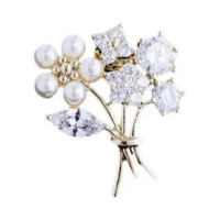 Broche De Flor Feminino Com Laço Em Metal, Pin De Lapela Anti-reflexo, Aces