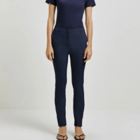 Calça Hering Alfaiataria Reta Feminina - Cinza