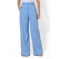 Calça Bisô Alfaiataria Reta Azul - Azul