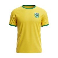 Camisa Brasil Uniforme 1 Torcedor Amarelo