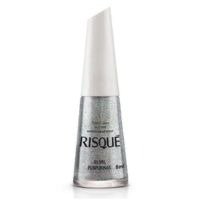 Esmalte Risqué Cor As Mil Purpurinas Glitter com 8ml