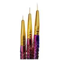 Kit Sereia Ultra Fino 6 Pincéis Francesinha Manicure - oem