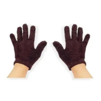 Par Luva Adulto Feminina Soft Quente Elástica Tamanho Único Marrom - Classe