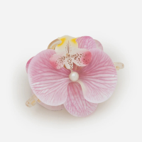 Piranha de Cabelo em Forma de Flor Orquídea Rosa
