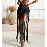 Saia Crochê Com Franjas Saida De Praia Festival De Música