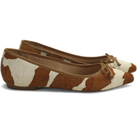 Sapatilha bico fino pelo girafa - 34