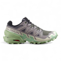 Tenis Salomon Speedcross 6 Feminino - Cinza+Verde