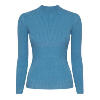 TRICOT FEMININO GOLA ALTA CANELADO