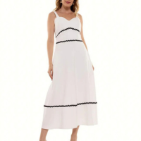 Vestido Bisô Midi Liso Sianinha Off White - Off White