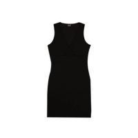 VESTIDO FEMININO JUSTO EM NEOPRENE CREPONADO - ENFIM - Preto
