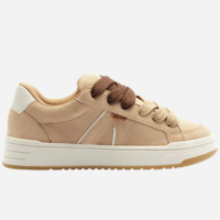 Tênis A\'26 Robusto com Cadarço Duplo Bege