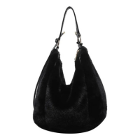 A Bolsa Transversal Feminina Felpuda Estilo Anos 2000