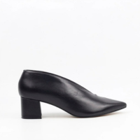 Ankle Boot Salto Bloco Couro