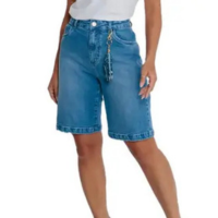 Bermuda jorts youngstyle jeans feminino ref: youci870